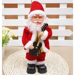 Santa Claus with Guitar Music + Motion and Batteries 3 x AA
