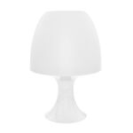 Table Light 1 Bulb Plastic White 12349-005
