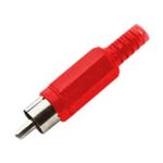 Male RCA Plastic Nickel ID5mm Red A001A LZ 