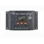 Solar Charge Controller Ρυθμιστής Φόρτισης Μπαταριών 12V/24V 10A PWM 165-1000