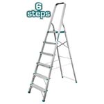 Household Ladder 6 Aluminum Stairs Total