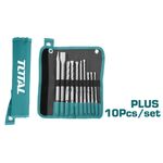 Drill and Chisel Set 10 Pcs SDS-Plus Total TACSD19101