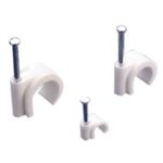Round Cable Clip 14/35 White NC-6NWE