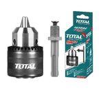 Drill Chuck with Key 1/2 "- 13mm and Adapter Total TAC 451301.1
