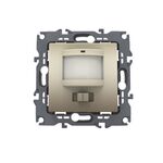 Motion Sensor (L+N) 180-250VAC 400W(40VA) 5-7m 3-7Lux30-260sec IP20 Matt Champagne Prime