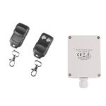 Remote Control Set 433MHZ 230V with receiver and 2 controls suitable for outdoor spaces