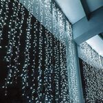 Christmas Led Curtain Lights Cool White 360L 2m x 2m Steady mode