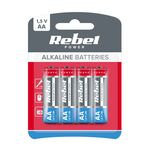Alkaline Battery Rebel AA LR6 1.5V 4pcs