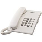 Σταθερό Τηλέφωνο Panasonic KX-TS500FXW Λευκό