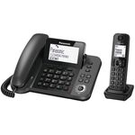 Σταθερό Τηλέφωνο Panasonic KX-TGF310EXM + Ασύρματο Τηλέφωνο με υποδοχή Hands-free 2 σε 1