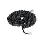 Headset Phone Spiral Cable 2m Black