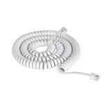 Headset Phone Spiral Cable 4.2m White