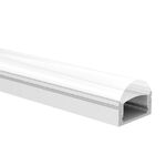 Aluminum Profile Straight Transparent Cover 60° 2m 12.4mm