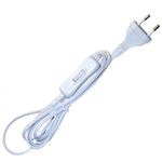 Handswitch for Household with Cable 1.40+0.60 & Plug Male White