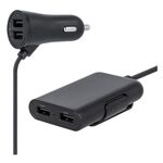 Car Charger MXCC-03 5.4A Quick Charge with 4 USB Ports Black
