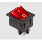Large Rocker Switch 4P ON-OFF 16A/250V Red IRS-201-1A