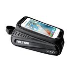 Bike holder - bag  With Zipper and Mobile Phone 4 - 7 " 220 x 80 x 85 mm