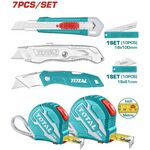Set of 7 Knives + Measuring Tapes Total TOS23034