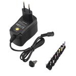 Power Supply Pack with Adjustable Output Voltage 3-12V DC 1000mA
