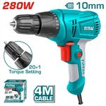Electric Drill Driver 280W Total TD502106