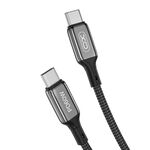 XO Καλώδιο NB-Q180B PD USB-C - USB-C 1,0m 60W Μαύρο