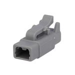 Female Auto Plug 2pin IP67 Grey no-pins Amphenol 012