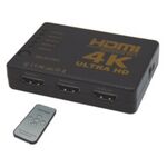 HDMI Switch 5 Input - 1 Output ULTRA HD 4K με Τηλεχειριστήριο