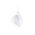 Φωτιστικό Κρεμαστό 1φωτο Μέταλλο Γυαλιστό Λευκό 13802-774
