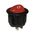Switch Rocker Mini 2P On-Off 10A/250V Round Φ23 Red R13-112