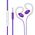 Ακουστικά-Handsfree Κινητών Universal Violet