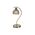 Φωτιστικό Επιτραπέζιο Πορτατίφ Μονόφωτο Μεταλλικό με Κρύσταλλα 13803-245