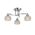 Φωτιστικό Κρεμαστό 3φωτο Μεταλλικό με Κρύσταλλα 13802-584
