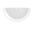 Επίτοιχη Απλίκα Μεταλλική με Γυαλί Λευκή 12355-002-W