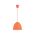 Φωτιστικό Κρεμαστό Μονόφωτο Σιλικόνη Πορτοκαλί 13802-849