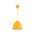 Φωτιστικό Κρεμαστό Μονόφωτο Σιλικόνη Κίτρινο 13802-846