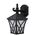 Wall Mounted Luminaire Lantern Aluminum Matt Black Outdoor 12053-612-BK