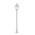 Πλαστική Κολώνα Με Φαναράκι Κήπου Εξάγωνη Λευκό 105cm 12051-405-W