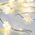 Διακοσμητικό Ασημί Χάλκινο Σύρμα Νιφάδα Χιονιού με 20LED Θερμό Λευκό 2m με Μπαταρία 2xAA Σταθερή λειτουργία