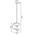 Φωτιστικό Κρεμαστό Μονόφωτο 1xGU10 Μεταλλικό Λευκό Ματ 12352-117