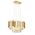 Φωτιστικό Κρεμαστό Οροφής Σαμπανιζέ Χρυσό + Διάφανο 4 x E14 13800-361