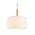 Lighting Fixture Sand White + Wood Shade + White 1 x E27 13800-404