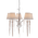 Lighting Fixture Goldwhite patine + White + Clear + Rose gold 5 x E14 13800-410