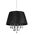 Φωτιστικό Κρεμαστό Οροφής Χρώμιο + Mαύρο + Διάφανο 3 x E14 13800-420