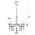 Φωτιστικό Κρεμαστό Οροφής Γυαλιστό αντικέ ορείχαλκο + Διάφανο - Kρυσταλιζέ 5 x E14 13800-447