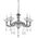 Lighting Fixture Polished antique silver + Clear - Krystalize  5 x E14 13800-449