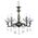 Φωτιστικό Κρεμαστό Οροφής Μπρονζέ Αντικέ + Διάφανο 5 x E14 13800-451