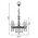 Φωτιστικό Κρεμαστό Οροφής Μπρονζέ Αντικέ + Διάφανο 5 x E14 13800-451