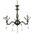 Φωτιστικό Κρεμαστό Οροφής Μπρονζέ Αντικέ + Διάφανο 3 x E14 13800-452