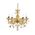 Φωτιστικό Κρεμαστό Οροφής Κεχριμπάρι + Χρυσό 5 x E14 13800-457 Πολυέλαιος