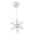 Decorative Snowflake 10 Led Warm White with Suction Cup 3xAAA 936-106